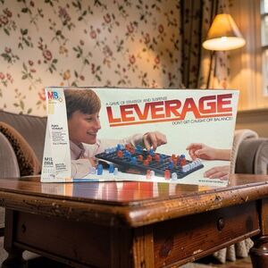 Vintage 1982 MB Leverage Board Game Don't Get Caught Off Balance